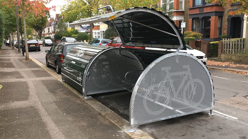 Bicycle hangar in Camden